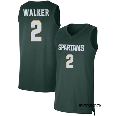 Men's Tyson Walker Michigan State Spartans Replica Basketball Jersey - Green