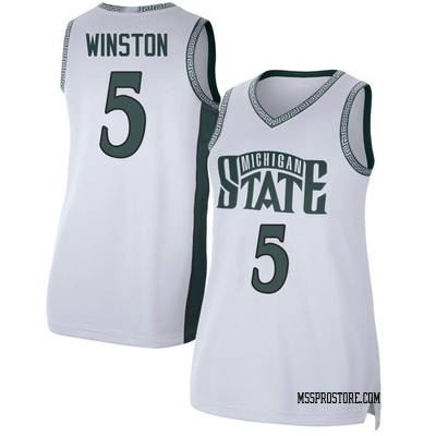 Women's Cassius Winston Michigan State Spartans Replica Retro Basketball Jersey - White