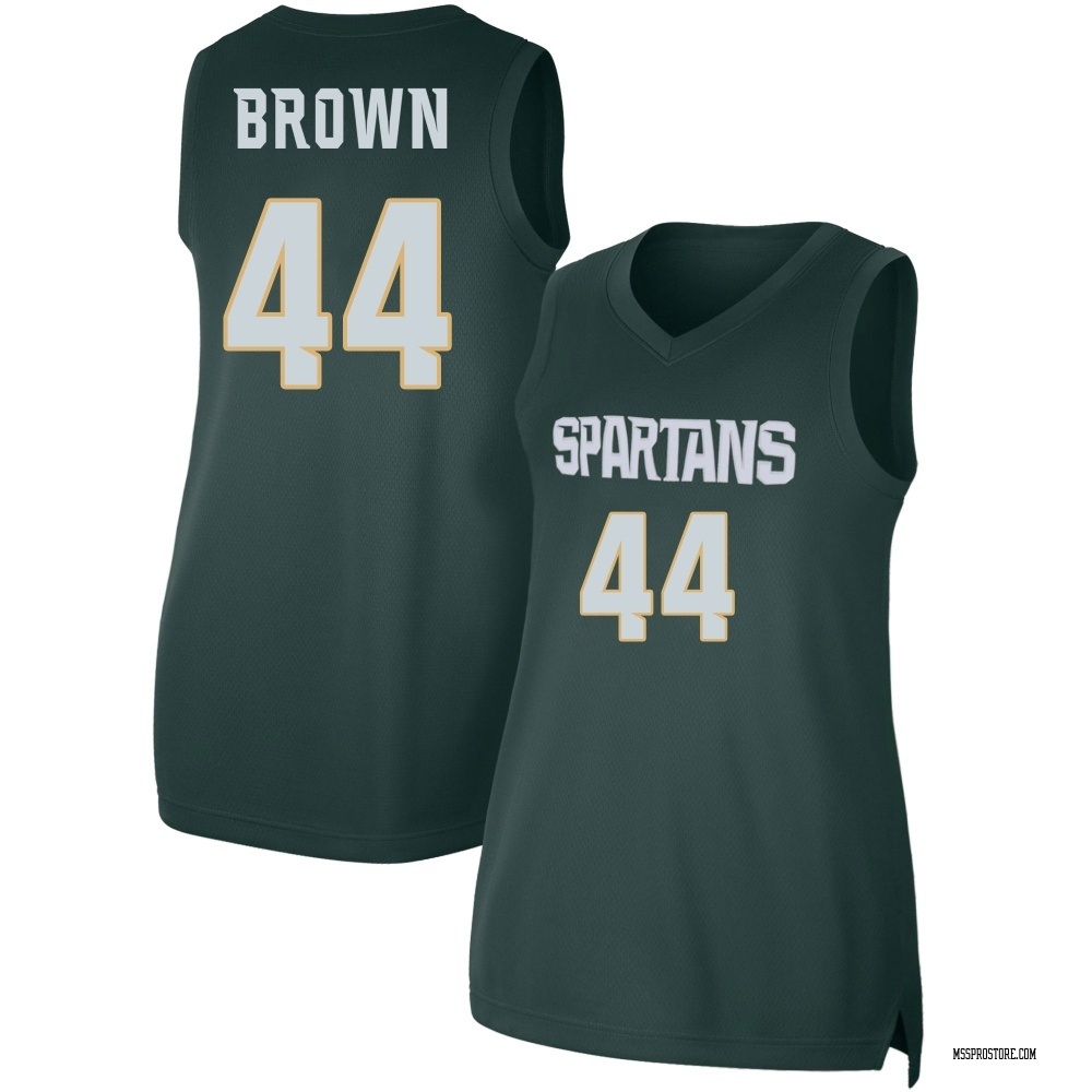 Women's Gabe Brown Michigan State Spartans Replica Basketball Jersey - Green