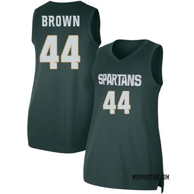 Women's Gabe Brown Michigan State Spartans Replica Basketball Jersey - Green