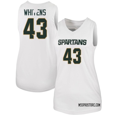 Women's Jason Whitens Michigan State Spartans Replica Basketball Jersey - White