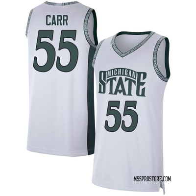 Youth Coen Carr Michigan State Spartans Replica Retro Basketball Jersey - White