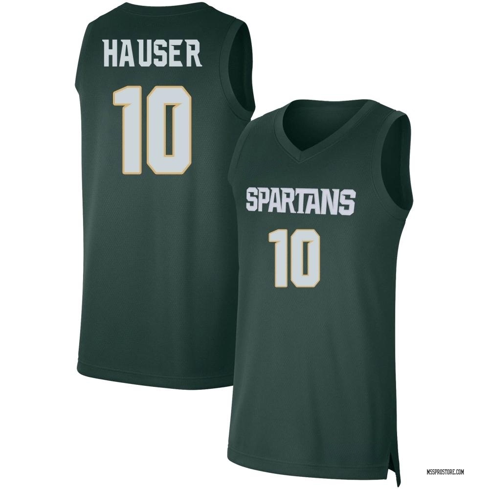 Youth Joey Hauser Michigan State Spartans Replica Basketball Jersey - Green