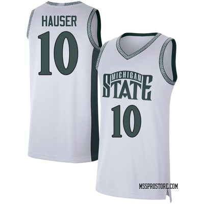 Youth Joey Hauser Michigan State Spartans Replica Retro Basketball Jersey - White